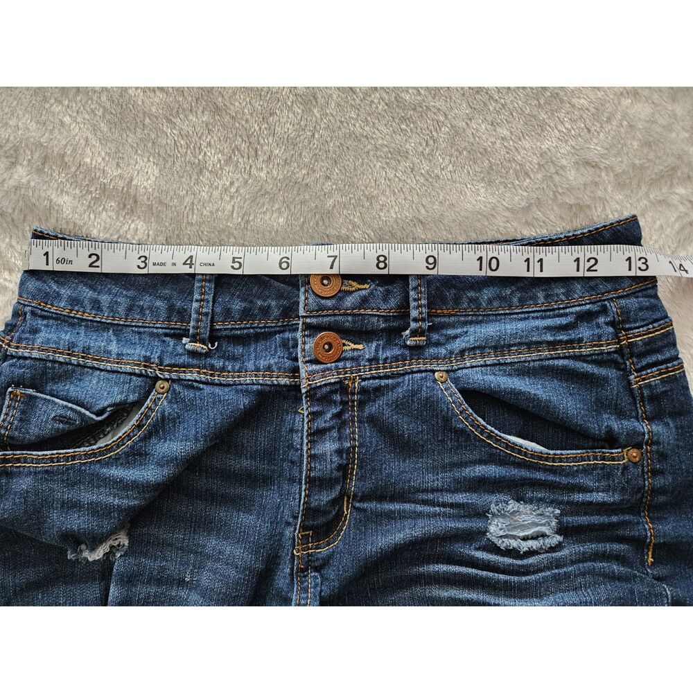 LEI Medium Wash Tatum Highrise Shorts Junior Size 5
